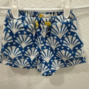 Mini Boden Blue and White Patterned Shorts